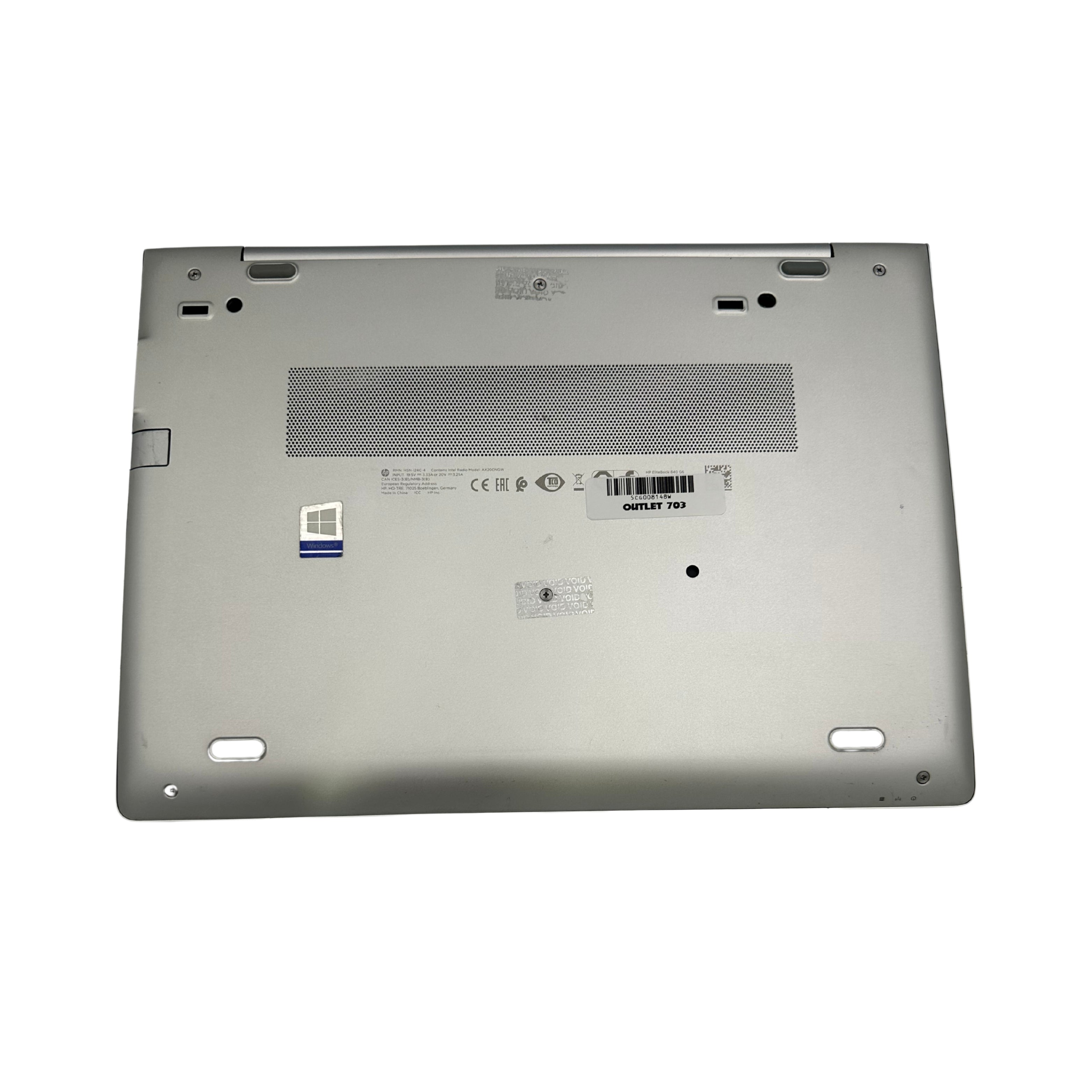 HP EliteBook 840 G6 i5 (8265U) 16GB RAM 512GB SSD 14” FHD Windows 11 Pro (Outlet 703)