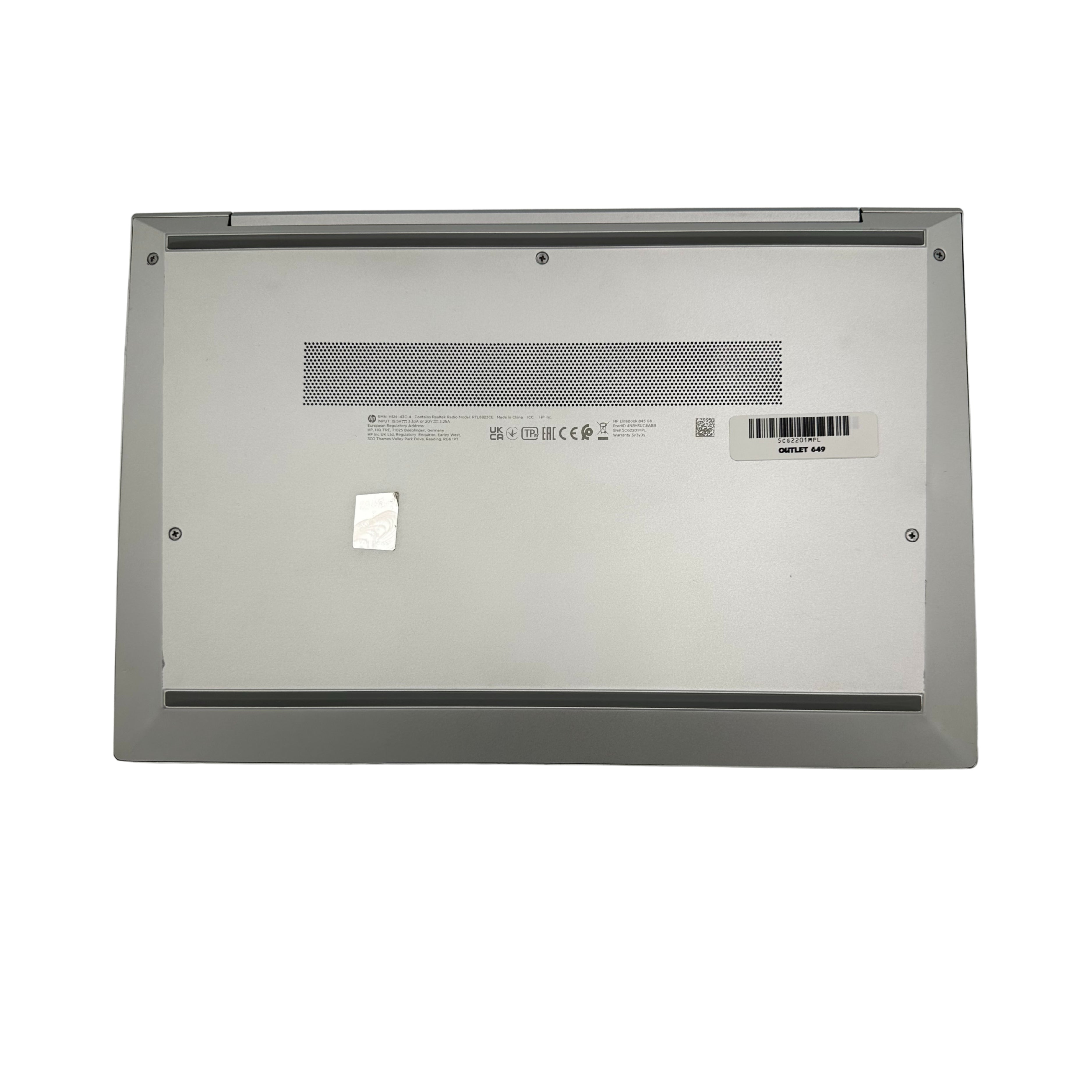 HP EliteBook 845 G8 Ryzen 7 Pro (5850U) 16GB RAM 256GB SSD 14" FHD Windows 11 Pro (Outlet 649)