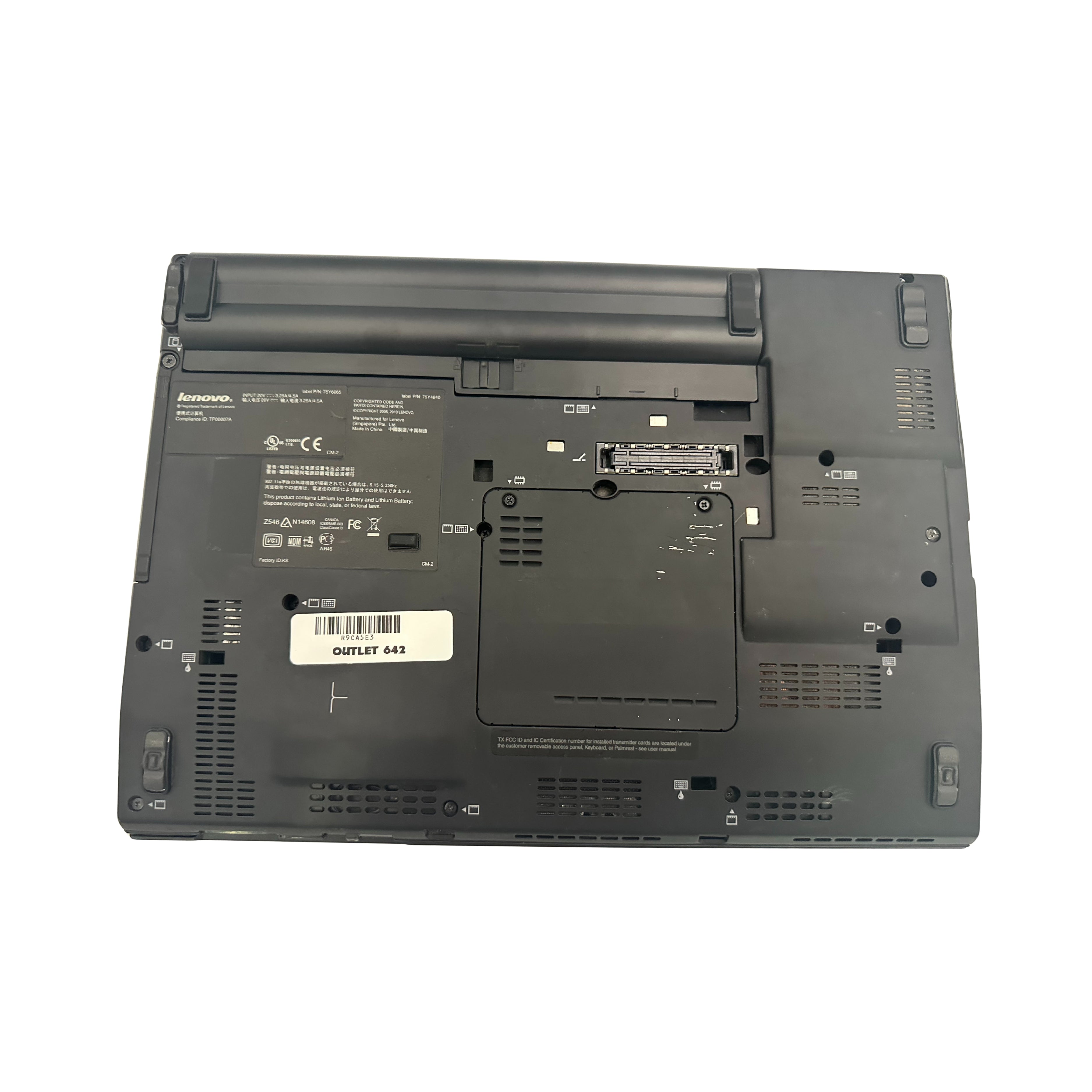 Lenovo ThinkPad X201 i5 (M560) 4GB RAM 256GB SSD 12.1" HD Windows 10 Pro (Outlet 642)