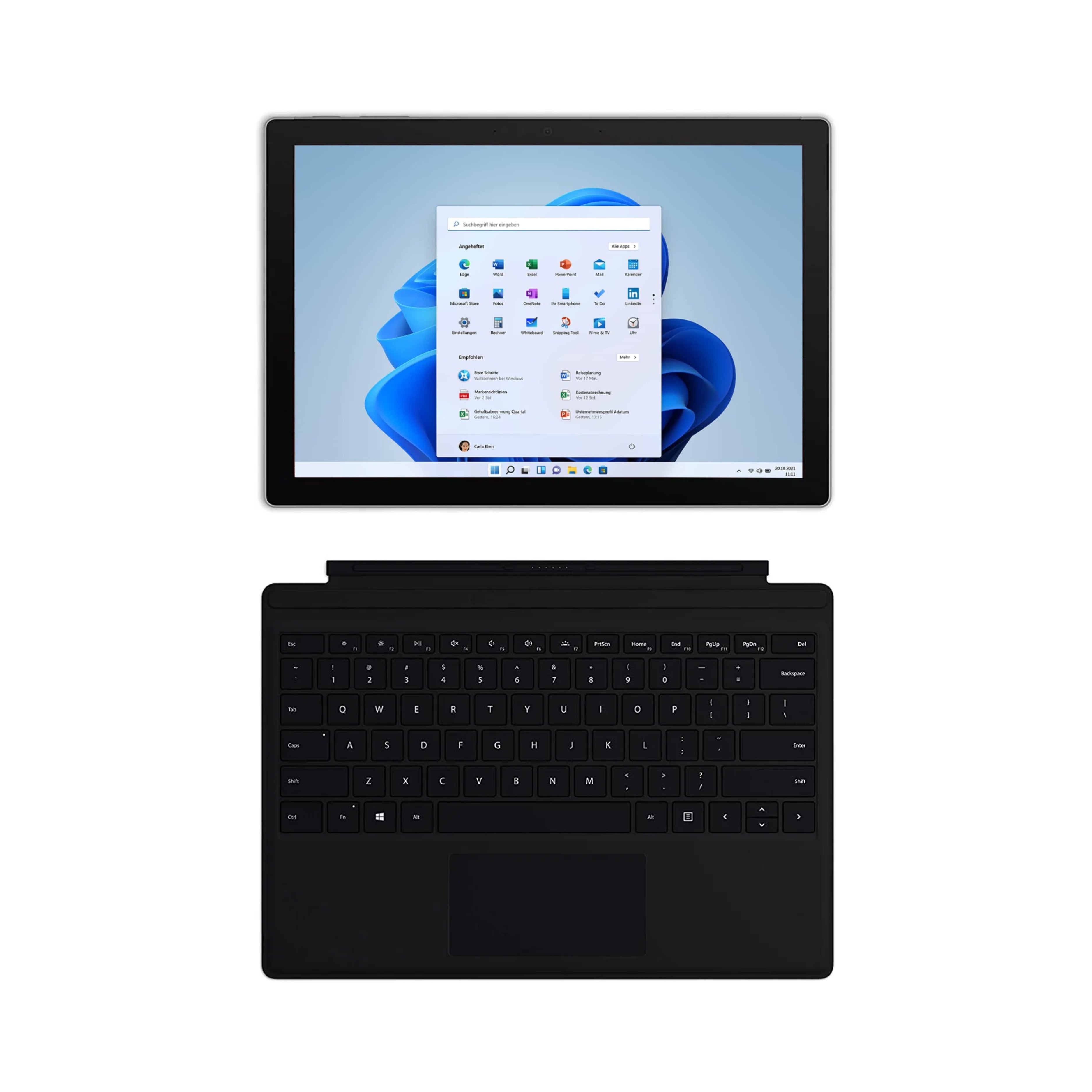 Microsoft Surface Pro 7 i5 (1035G4) 8GB RAM 256GB SSD 12.3" Táctil Gris Windows 11 Pro + Funda Teclado Surface Pro