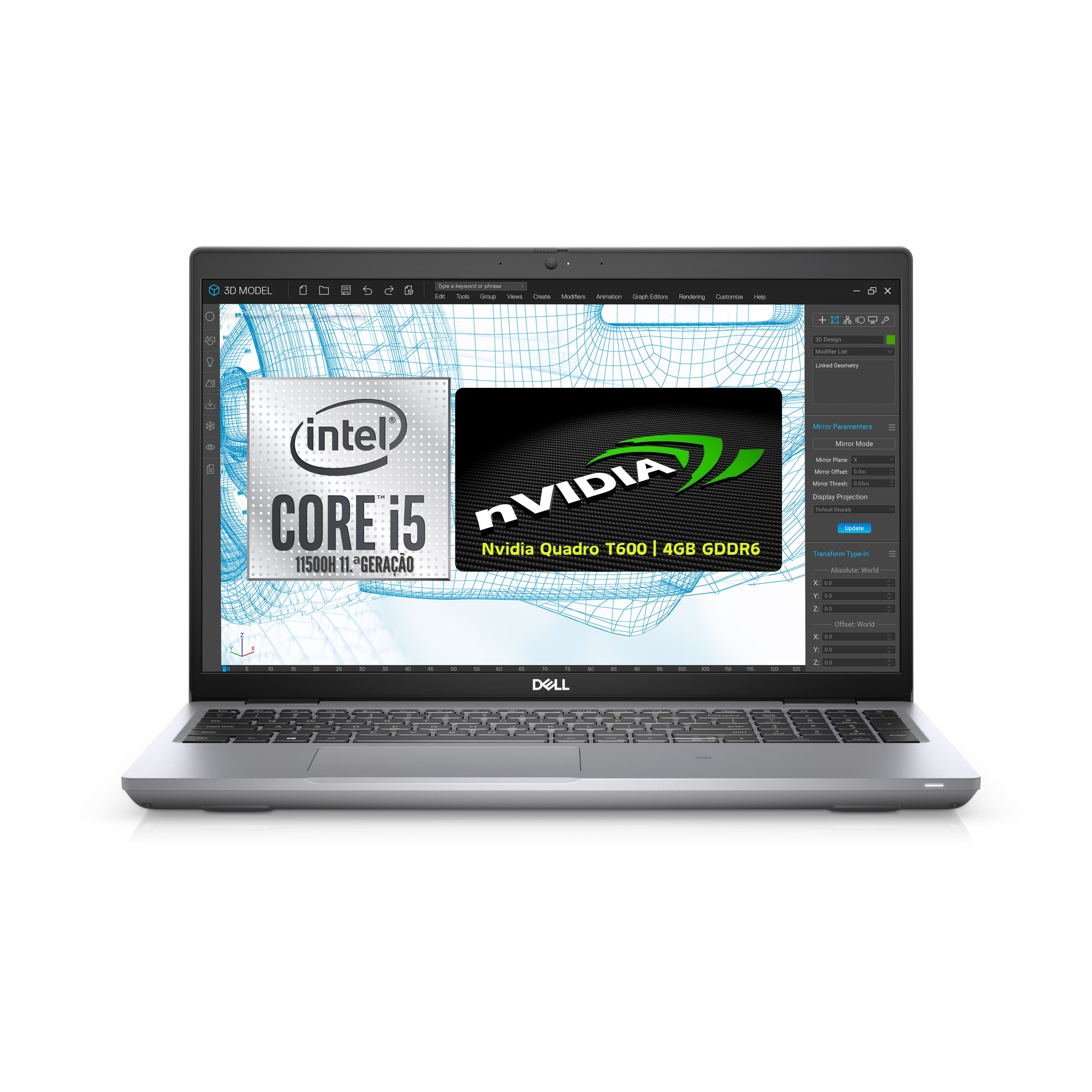 Dell Precision 3561 i5 (11500H) 16GB RAM 512GB SSD 15.6" FHD Nvidia T600 Windows 11 Pro