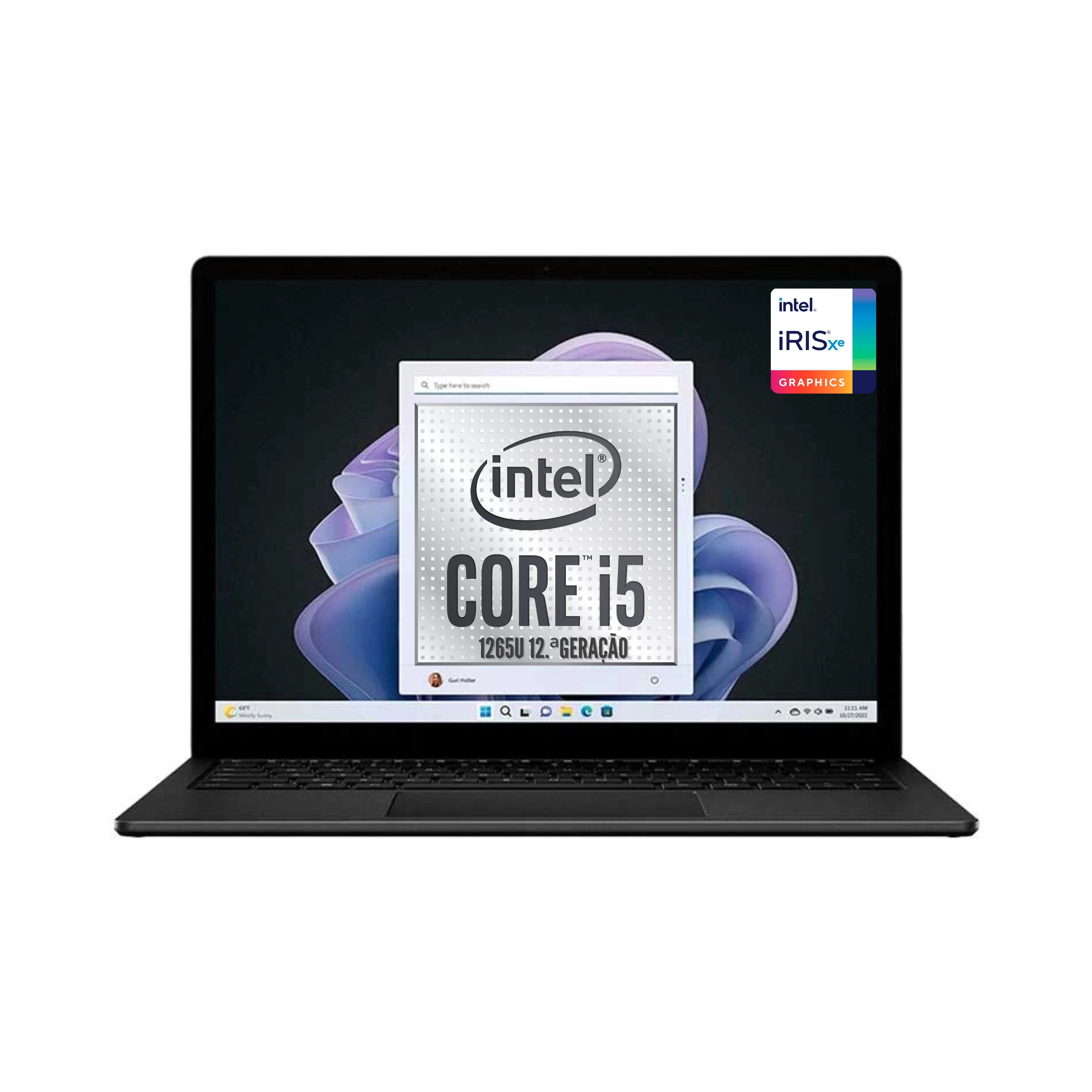 Microsoft Surface Laptop 5 i7 (1265U) 16GB RAM 512GB SSD 13.5" Touch Preto Mat Windows 11 Pro