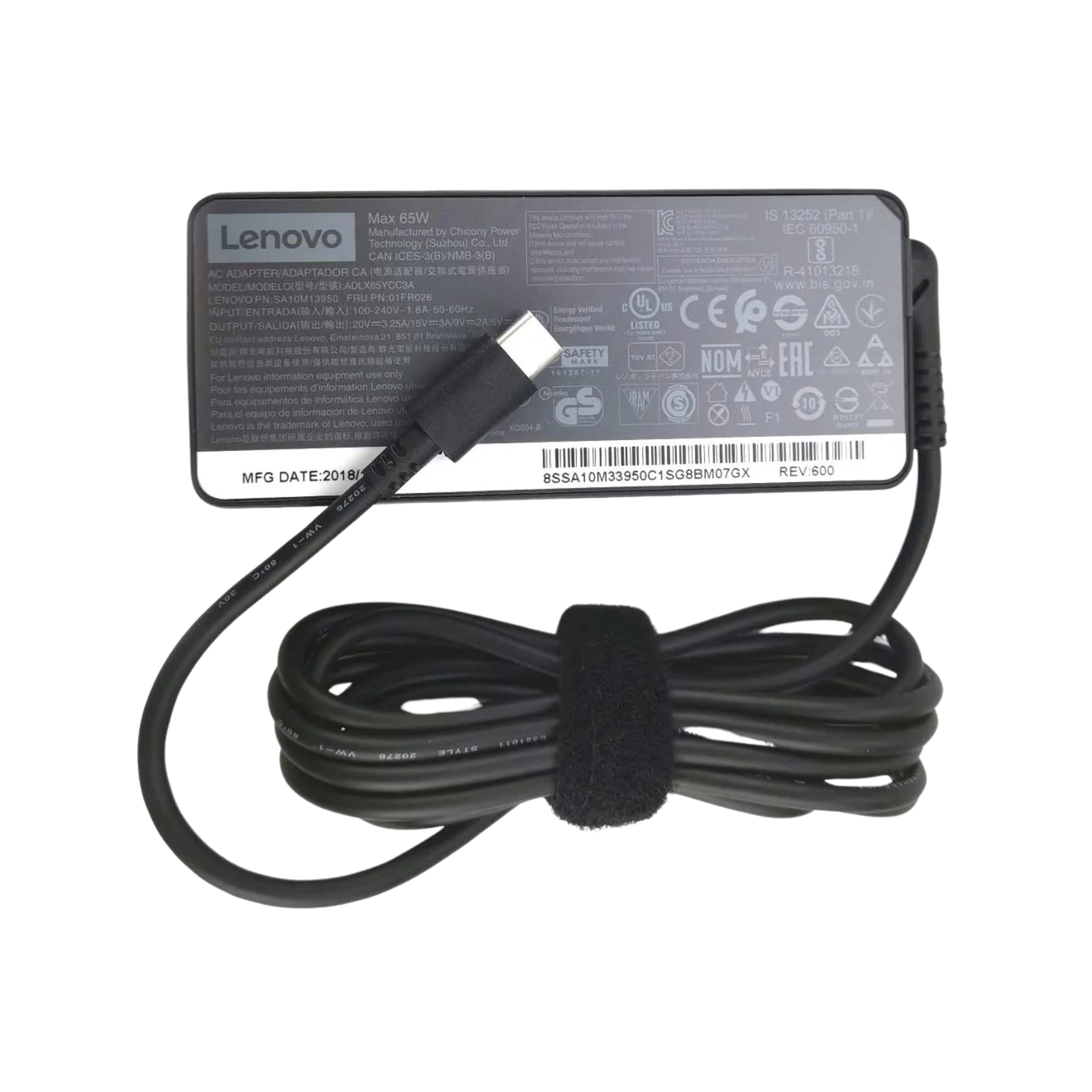 Chargeur Original Lenovo 65W USB-C