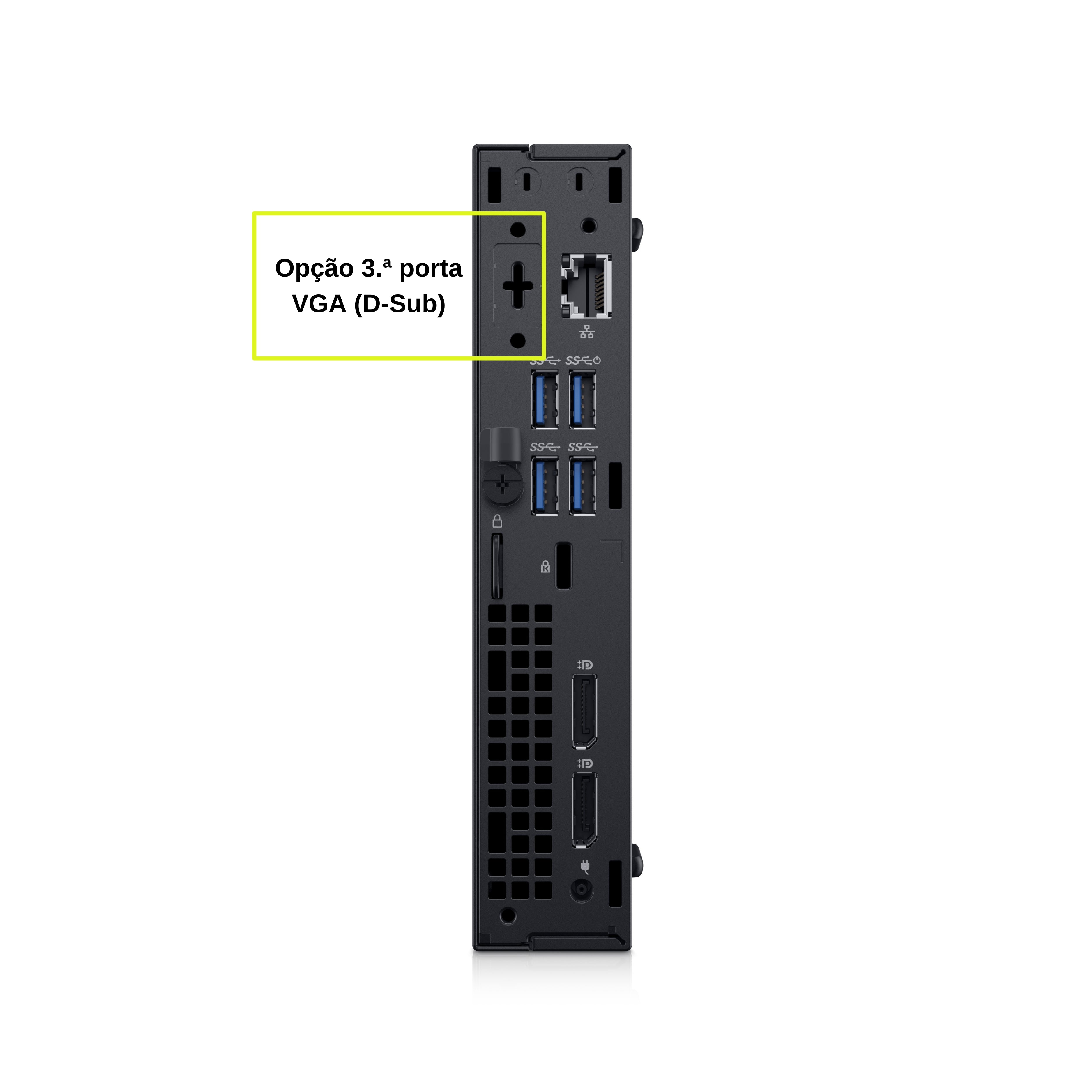 Dell OptiPlex 7060 MFF i5 (8500T) 16GB 256GB SSD | opción 3.ª puerto VGA | Wi-Fi | Windows 11 Pro