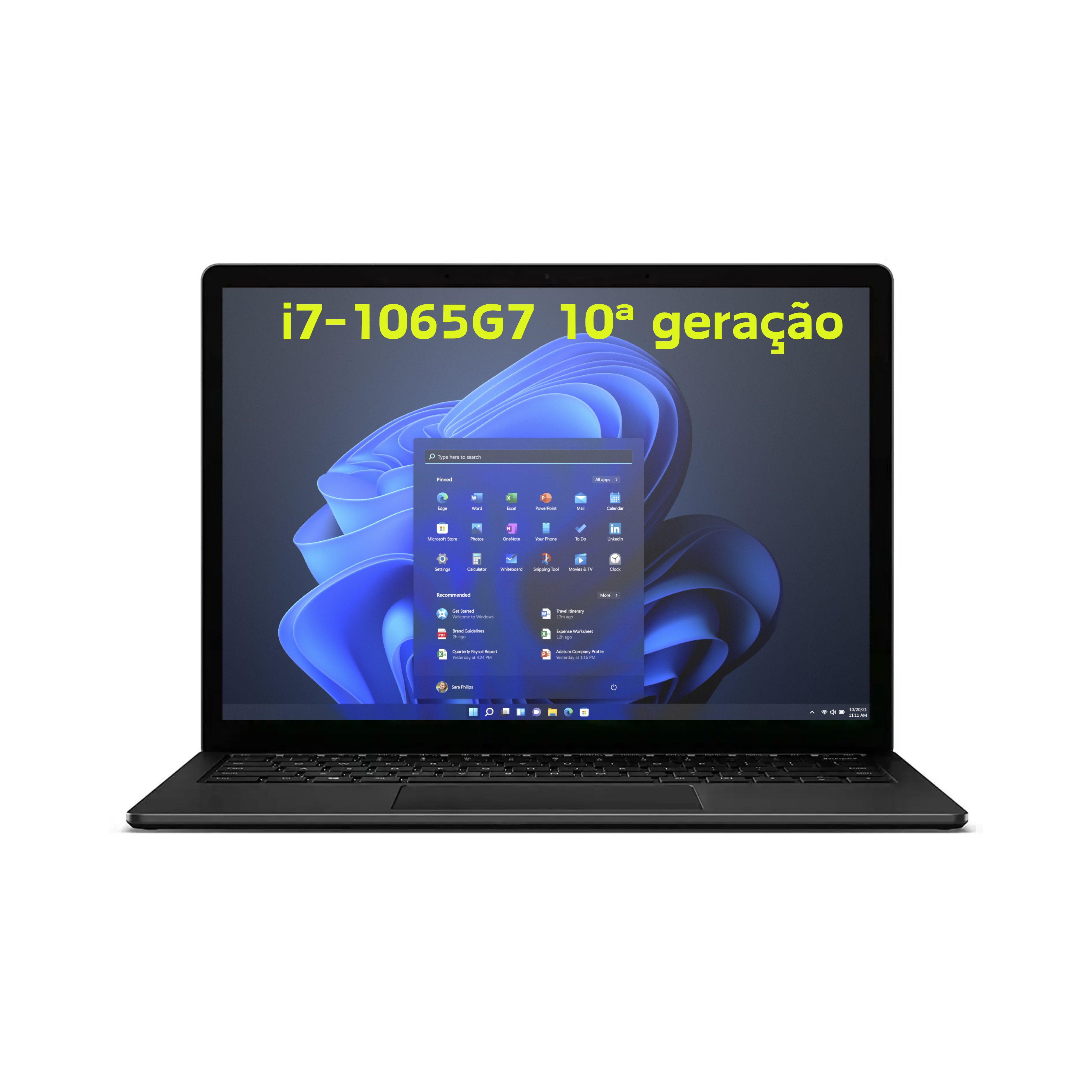 Microsoft Surface Laptop 3 i7 (1065G7) 16GB RAM 256GB SSD 13.5" Touch Preto Mate Windows 11 Pro