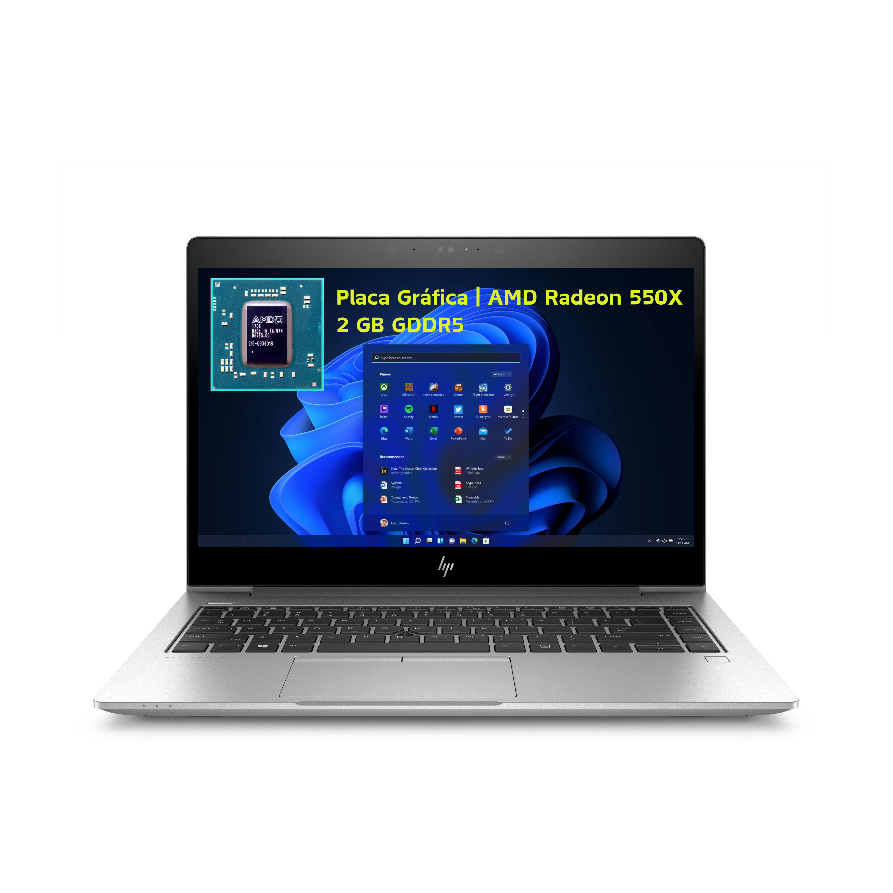 HP EliteBook 840 G6 i5 (8365U) 16GB RAM 256GB SSD 14” FHD AMD Radeon 550X Windows 11 Pro