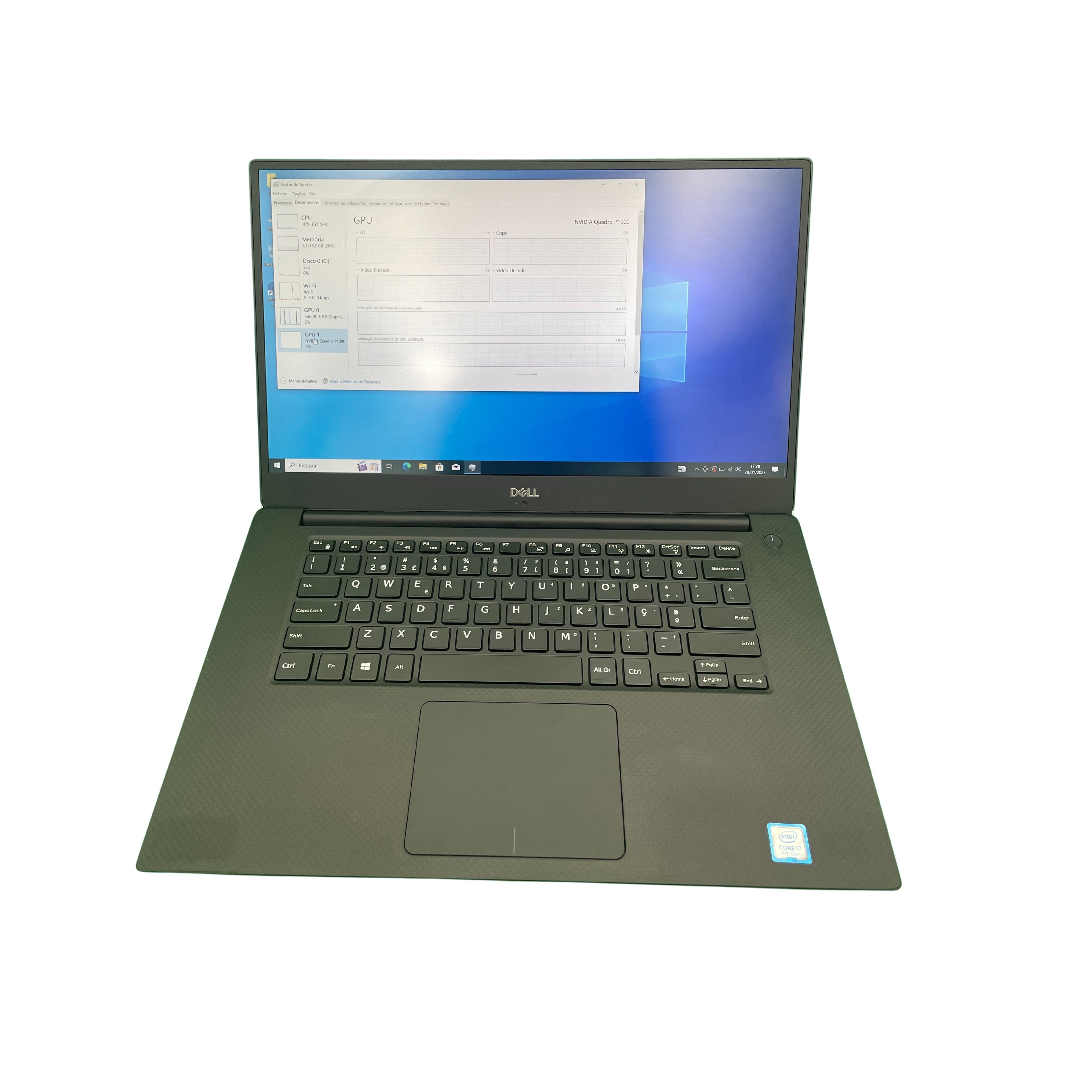 Dell Precision 5530 i7 (8850H) 16GB RAM 256GB SSD 15.6" FHD Nvidia P1000 Windows 11 Pro (Outlet 242)