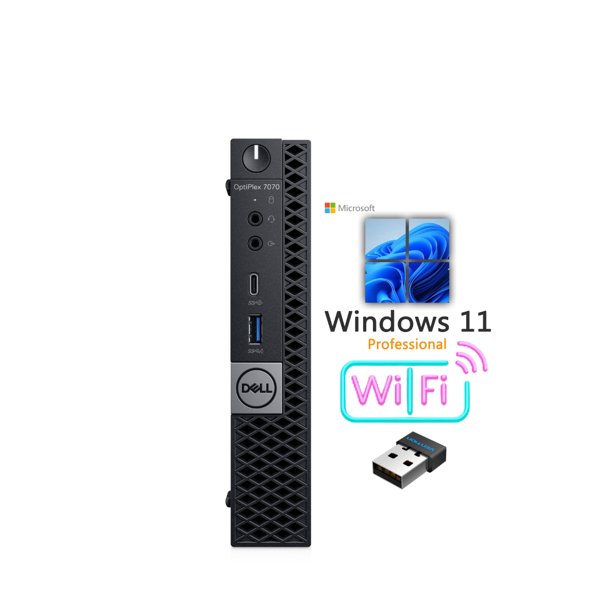 Dell OptiPlex 7070 MFF i5 (9400) 8GB 256GB SSD Wi-Fi Windows 11 Pro