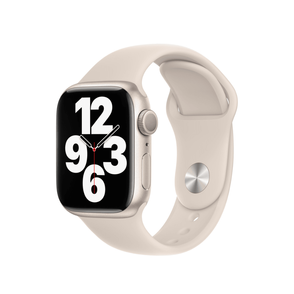 Apple Watch Series 7 (GPS, 41mm) - Lumière des étoiles avec bracelet sport Lumière des étoiles