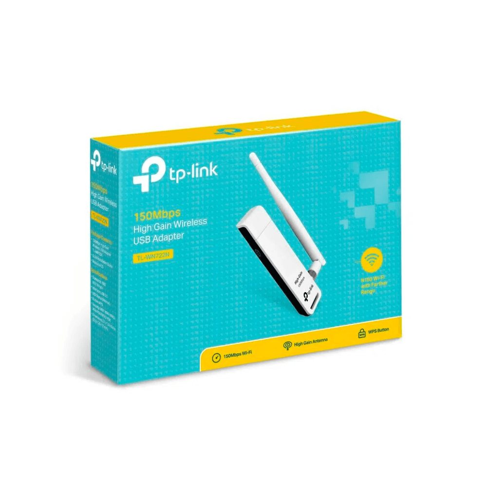 Adaptador USB Wireless de Alto Ganho TP-Link (150Mbps)