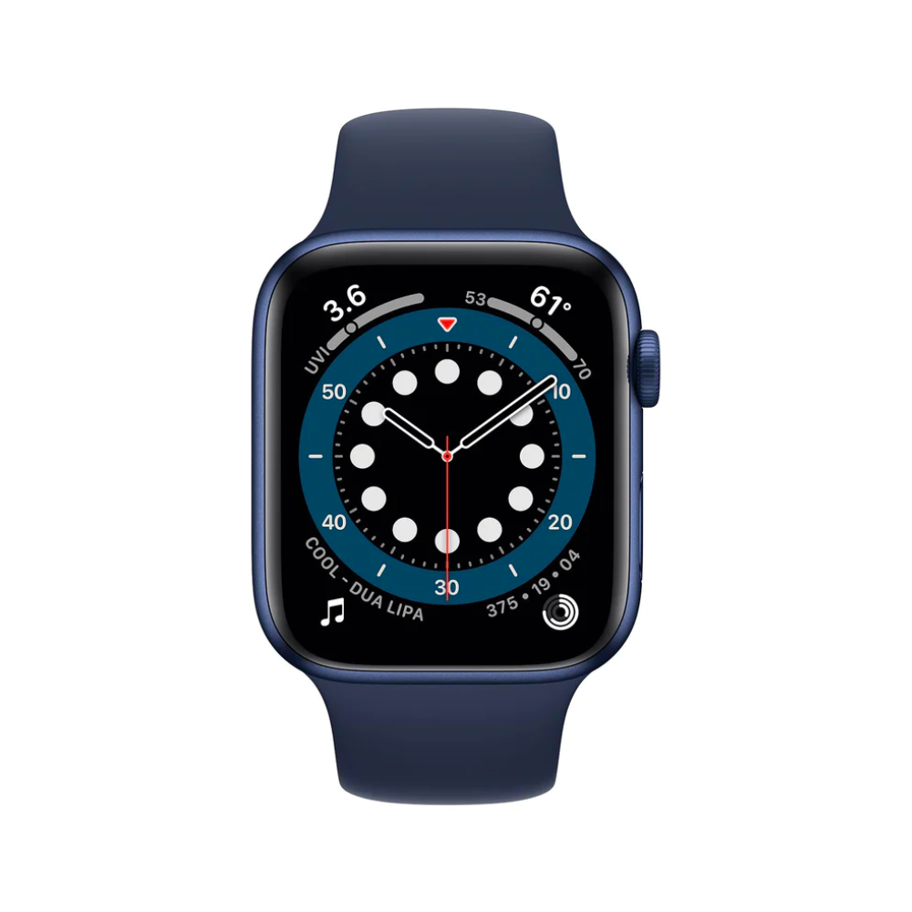 Apple Watch Series 6 (GPS+Cellular, 44mm) - Azul com bracelete desportiva Azul Profundo