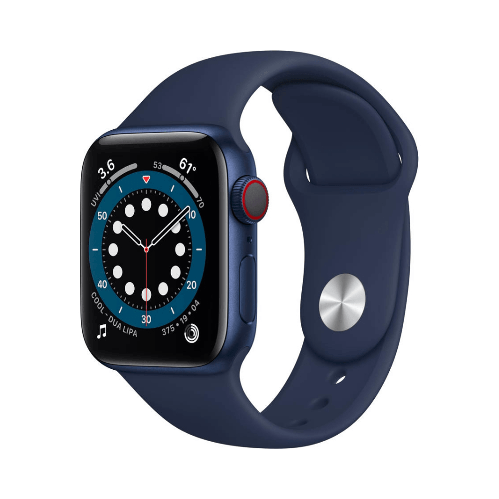 Apple Watch Series 6 (GPS+Cellular, 44mm) - Azul com bracelete desportiva Azul Profundo