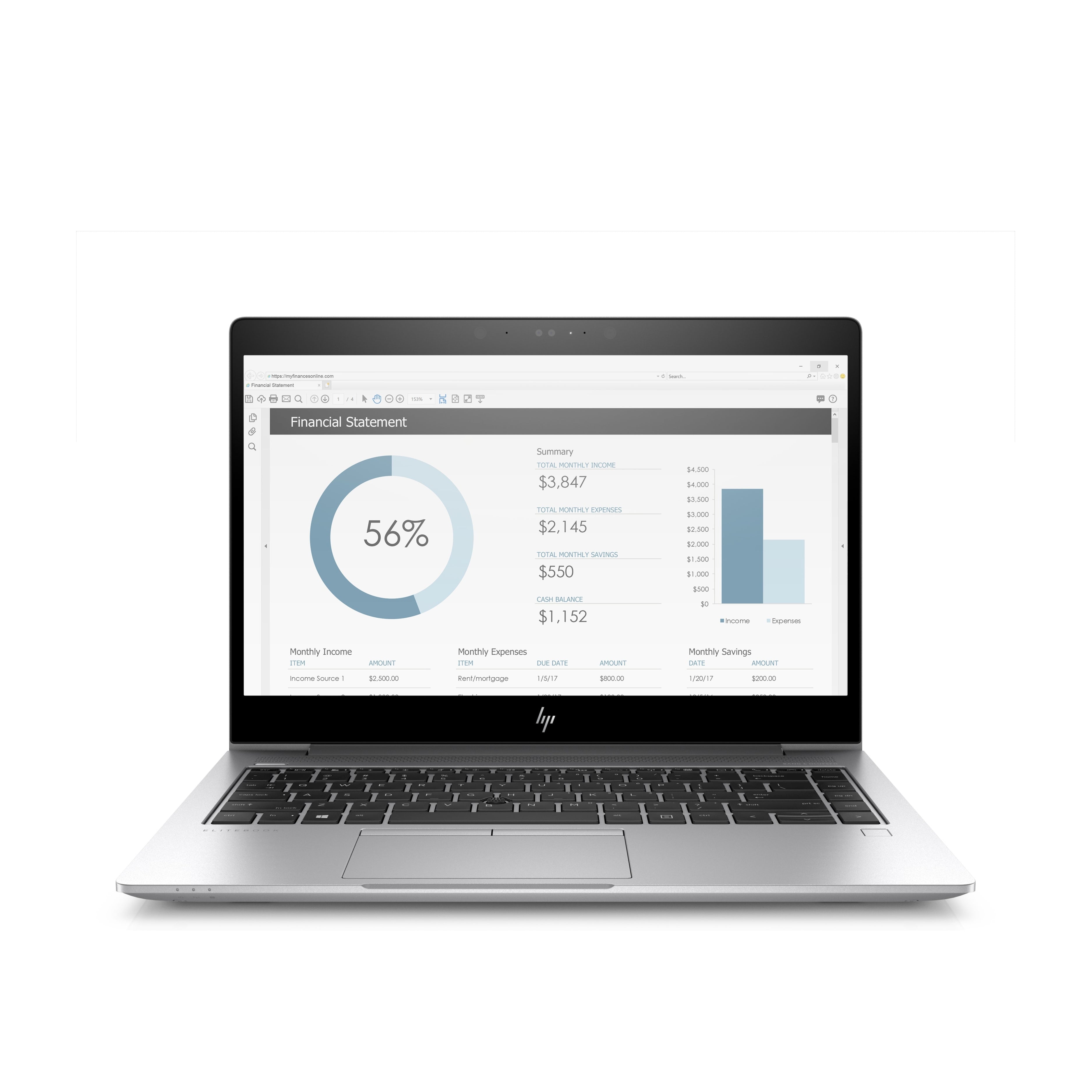 HP EliteBook 725 G4 AMD PRO A10 (8730B) 8GB RAM 256GB SSD 12.5" FHD Windows 10 Pro