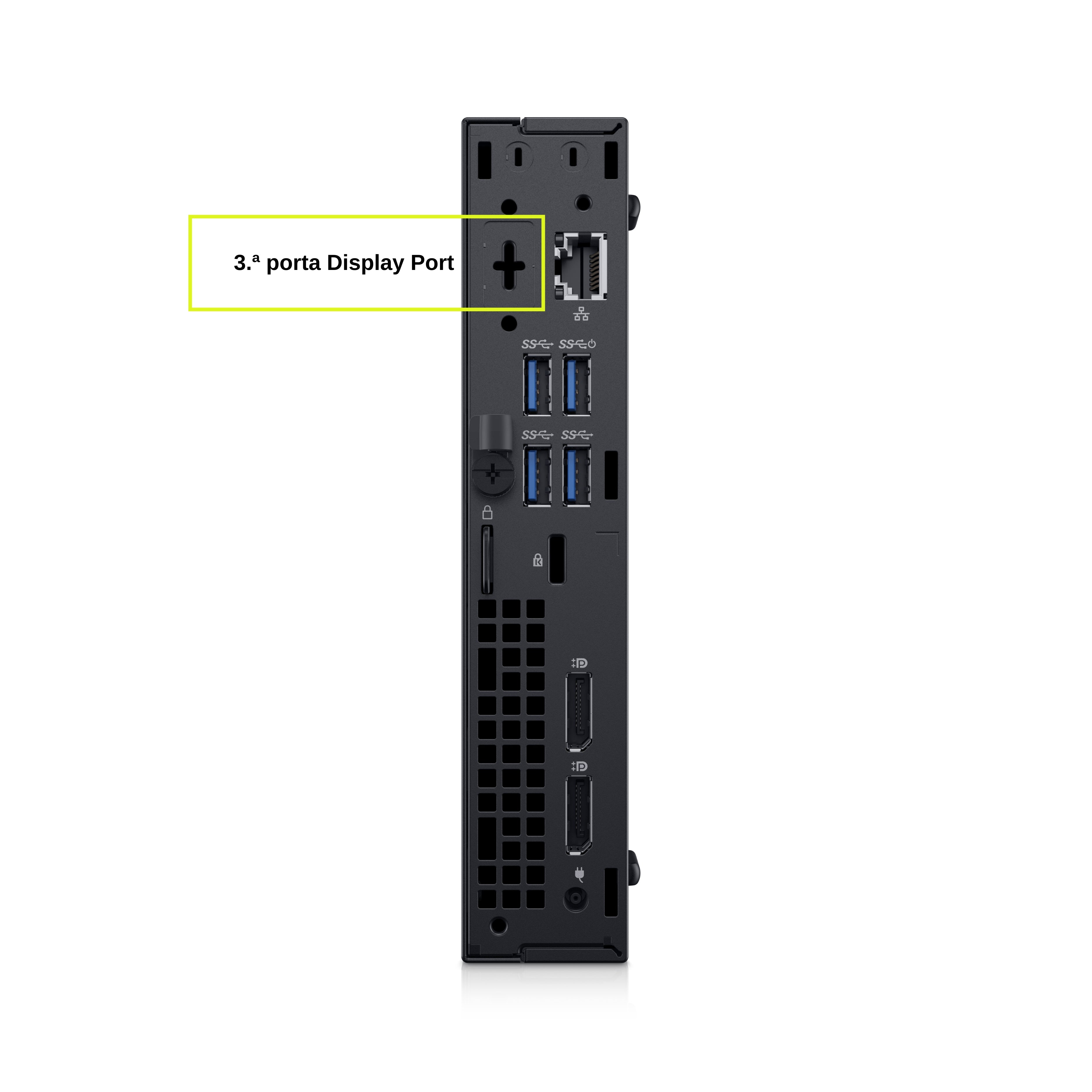 Dell OptiPlex 7060 MFF i5 (8500) 16GB 256GB SSD | opção 3.ª porta Display Port | Wi-Fi | Windows 11 Pro