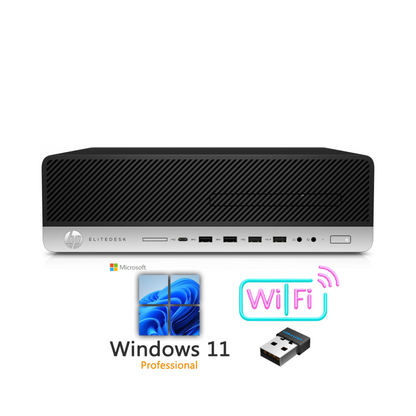 HP EliteDesk 800 G4 SFF i5 (8500) 8GB RAM 256GB SSD Wi-Fi Windows 11 Pro