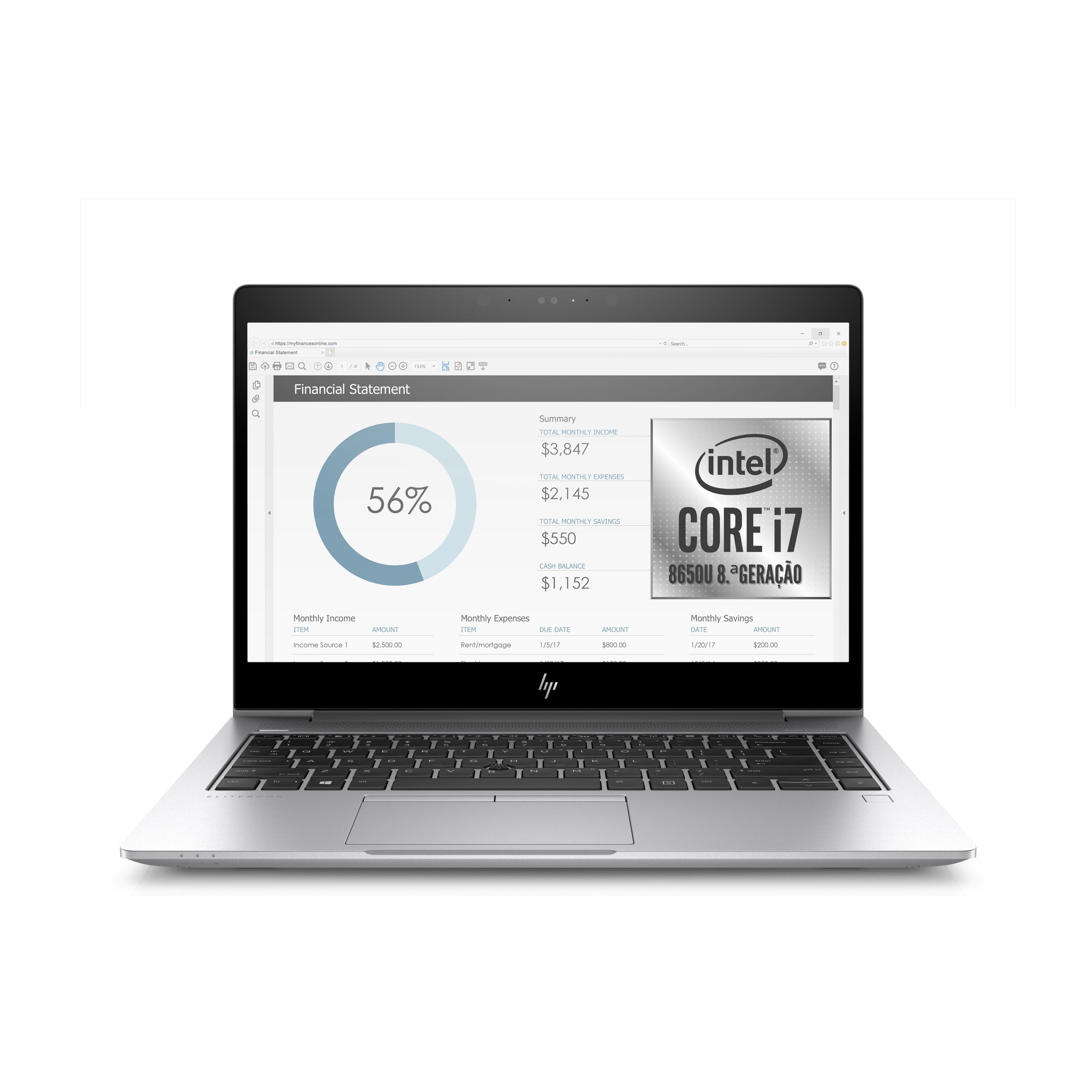 HP EliteBook 830 G5 i7 (8650U) 16 Go RAM 256 Go SSD 13,3" FHD Windows 11 Pro