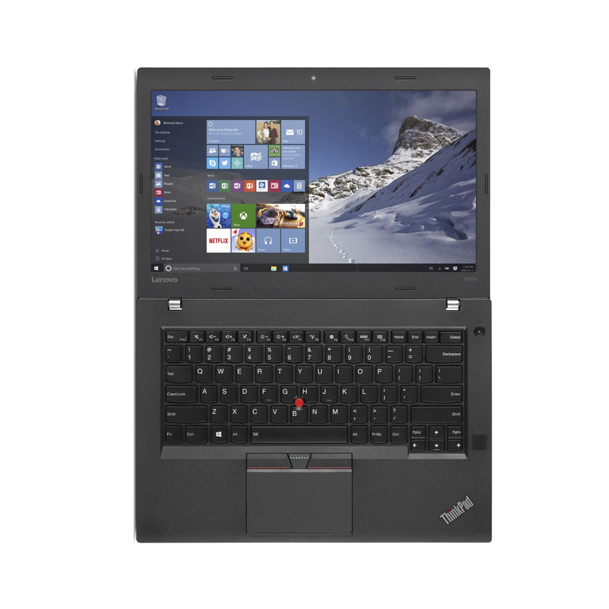 Lenovo ThinkPad T460P i7 (6820HQ) 8GB RAM 256GB SSD 14" FHD Windows 10 Pro