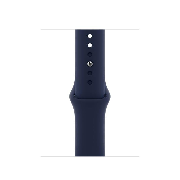 <tc>Apple Watch</tc> (Serie 6) 2020 GPS + Cellular 44 - Acero inoxidable dorado - Correa deportiva azul intenso