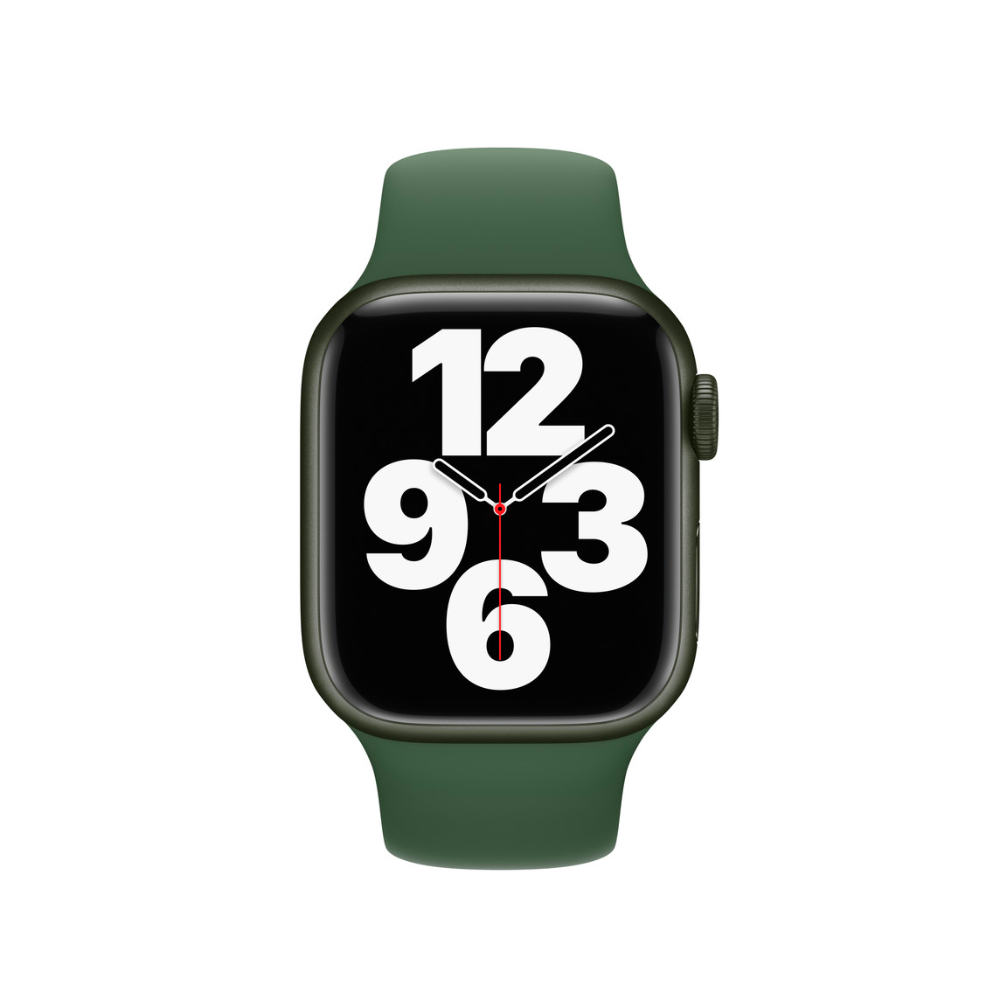 Apple Watch Series 7 (GPS, 41mm) - Verde com bracelete desportiva Trevo