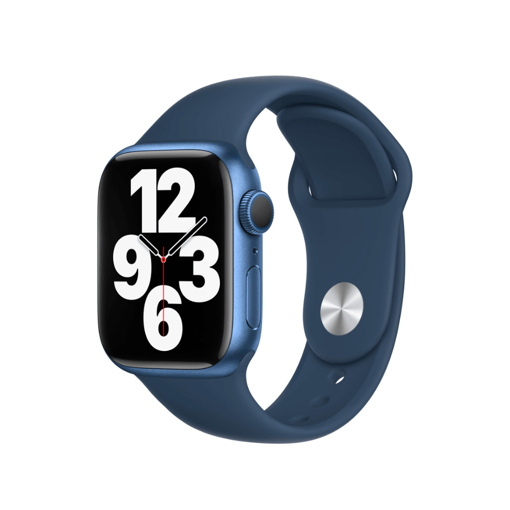 Apple Watch Series 7 (GPS, 41mm) - Blue with Abyssal Blue sport strap