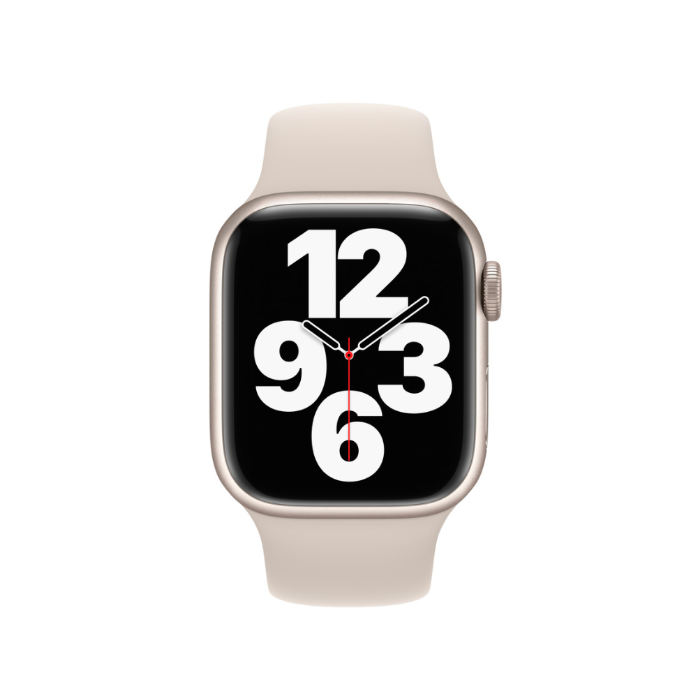 <tc>Apple</tc> Watch Series 7 (GPS, 41mm) - Starlight with Starlight sports strap