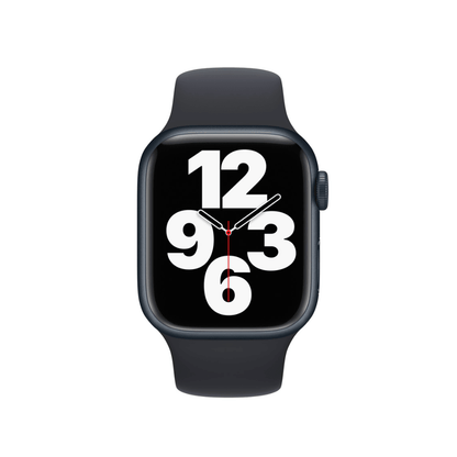 Apple Watch Series 7 (GPS, 41mm) - Midnight with Midnight sport band