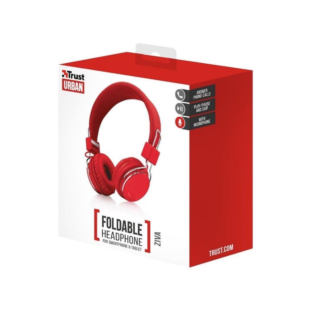 Auriculares Trust Urban Ziva Rojo